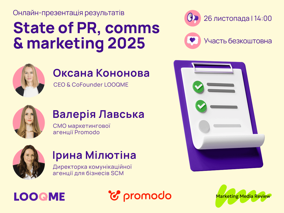 Стан комунікацій та маркетингу України у 2025: онлайн-презентація дослідження